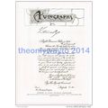 FACSIMILE, SUMMONS TO QUEEN VICTORIAS CORONATIO...