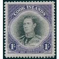 Cook Islands 1938 1s black & violet SG127 unused