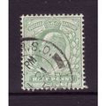 GREAT BRITAIN 1902 EDWARD VII 1/2d YELLOWISH GR...