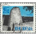 RHODESIA, Zimbabwe Ruins, blue 1970, 2½c, #4
