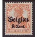 German Occupation Belgium 1916 SG 13 MM (D-465)