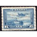 Canada Sg371 6c blue air fine used (ALB)