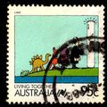 Australia 1988 Living Together 95c Used Stamp.