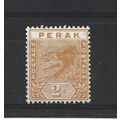 Perak.SG63 2c Orange.Mounted Mint.Jan25b