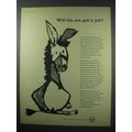 1960 Shell Oil Ad - Will His Son Get a Job?