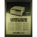 1980 Minolta EP 310 Copier Ad - A Business Partner