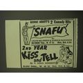 1944 Snafu and Kiss and Tell Plays Advertisement - George Abbott's 2 Comedy Hits