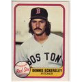 1981 Fleer Dennis Eckersley baseball card #226 ...