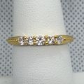 Ring Wedding Simple Yellow Gold Plate Slim #285...