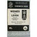 1978 programme Widnes v. Leigh, Forshaw's Lanca...