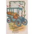 Car Covered In Blue Flower Flowers Mobile Old G...