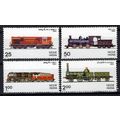 India 719-722 MNH Trains Locomotives Railway Tr...