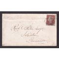 Great Britain QV 1855 1d Penny Red Stars 'JA' C...