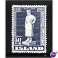 ICELAND 1941 ANNIV STURLUSON 50 AUR BLUE SG263 ...