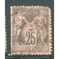 France 1877 - 25c black on pink - Peace & Comme...