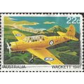 AUSTRALIA, AIR, Military Training Plane, Wackett 1941, yellow 1980, 22c