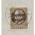 GER (BAVARIA) 1919 3pf KING LUDWIG III' (FREIST...