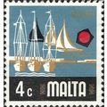 MALTA, Yacht Marina, blue 1973, 4c, #2