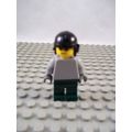 LEGO Minifigure - Sportsman With Black Helmet -...