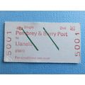 BR Pembrey & Burry Port-Llanelli Single Ticket
