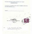 Canada #P95 REPLY Postal Card USED Cameo