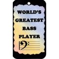 5032 World's Greatest Bass Player Sign Magnet M...