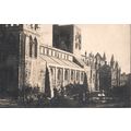 Antique GB PC 1906 - Selby Abbey, after the fir...
