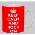 Keep Calm And Rock On Mug Can Personalise Great...
