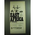 1969 Ethiopian Airlines Ad - East Africa It Swings