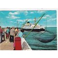Ostende pier Belgium Postcard posted 1968 crease