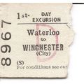 B.T.C. Edmondson Ticket - Waterloo to Wincheste...