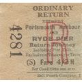 B.R. Edmondson Ticket - Portsmouth Harbour to R...