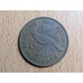 New Zealand 1958 1d Penny Coin