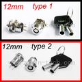1Pcs 12mm 2 Positions Key Locking Push Button S...