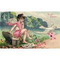 CARTE POSTALE - GAUFREE - ref 16