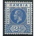 Gambia 1912 SG90a 2 1/2d Bright Blue Mounted Mi...