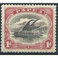 Papua 1908 SG49 1d Black & Rose Mounted Mint ... .