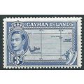 Cayman Islands 1947 SG121a 3d Bright Blue Mount...