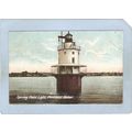 ME Portland Lighthouse Postcard Spring Point Li...