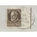GER (BAVARIA) 1914 3pf KING LUDWIG III' (IMPERF...