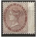 Jamaica 1873 SG13 1/- Dull Brown Wmk Crown CC M...
