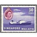 Singapore 1955 SG48 30c Violet & Brown Fine Mou...
