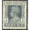 India 1939 - SG O143 - KGV1 3p slate (SERVICE) ...