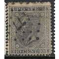 1865 Michel 14 - used (o) - horiz. Crease - Num...
