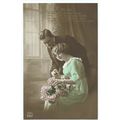 postcard glamour/fashion nbc hand coloured 8104/4/