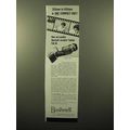 1961 Bushnell Model 346 TeleVar Lens Ad - Compact