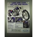 2004 Drag Specialties Ad - Long and Lean Fat an...