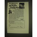 1963 South Dakota Tourism Ad - When Indian summer comes to South Dakota