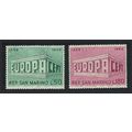 San Marino Europa CEPT 2v 1969 MNH SG#862-863
