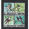 Singapore.Singing Birds set of 4.Fine Used.Jun25